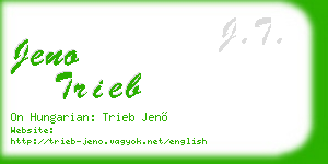 jeno trieb business card